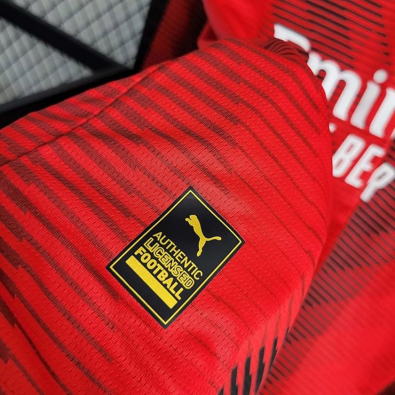 2023/2024 Long Sleeve AC Milan Home Football Shirt 1:1 Thai Quality