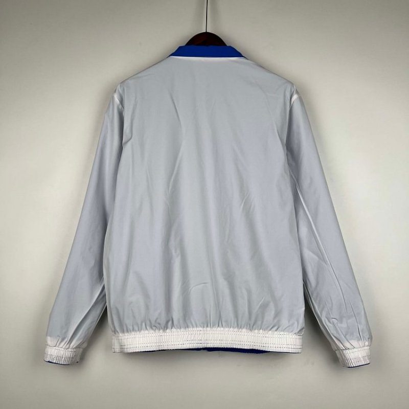 2023/2024 Lyon Reversible WindbreakerBlue-whiteSoccer Jersey 1:1 Thai Quality