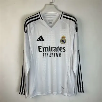 2024/2025 Real Madrid Home Football Shirt Long sleeve