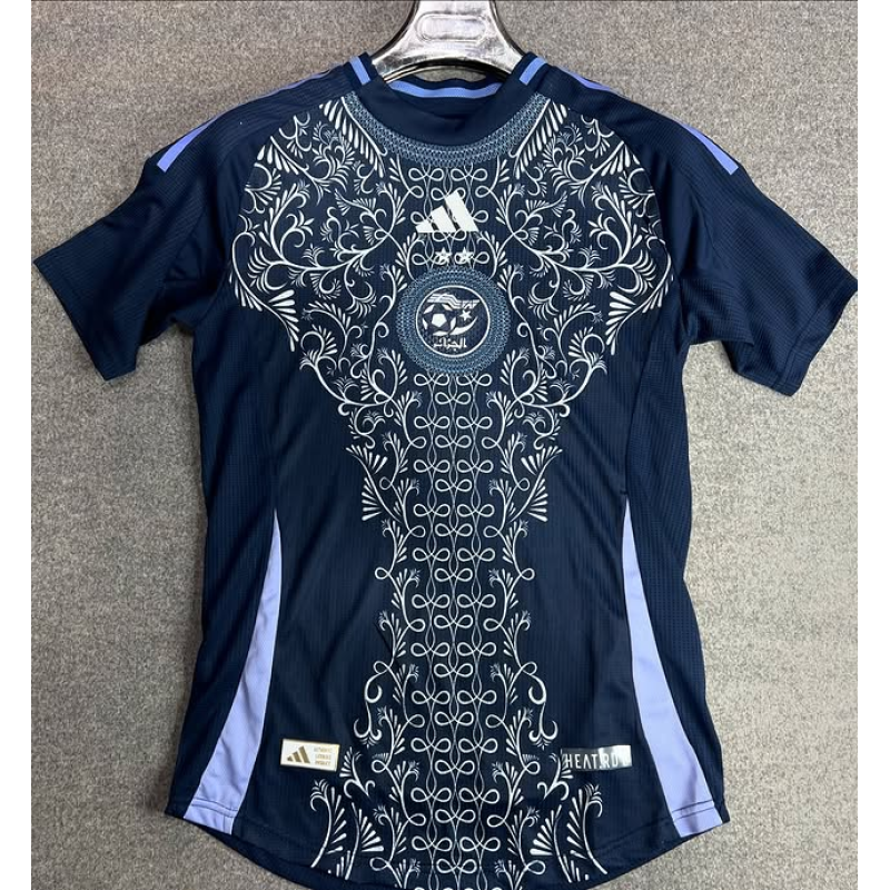 24-25 Algeria away blue Special Edition Soccer Jersey（With stars）