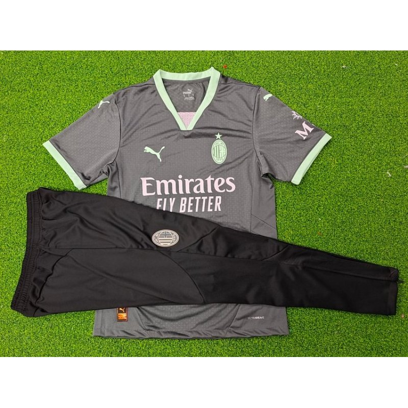 Adult Set 2024-2025 AC Milan Second Away Tracksuit 1:1 Thai Quality Set