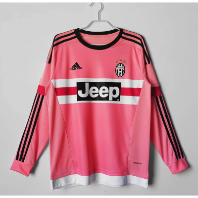 2015/2016 Retro Long Sleeve Juventus Away Soccer Jersey 1:1 Thai Quality