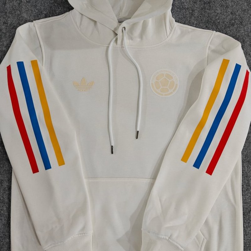 Colombia 24/25  100th Anniversary Hoodie conmemorativo seleccion -White