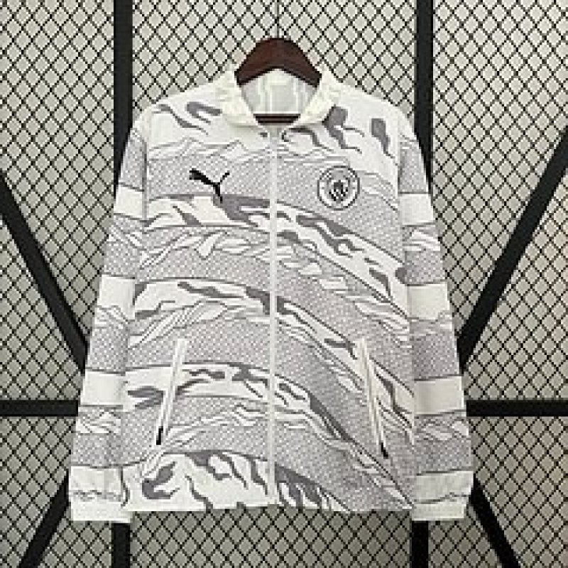 2024/2025 Manchester City Reversible Windbreaker Soccer Jersey 1:1 Thai Quality