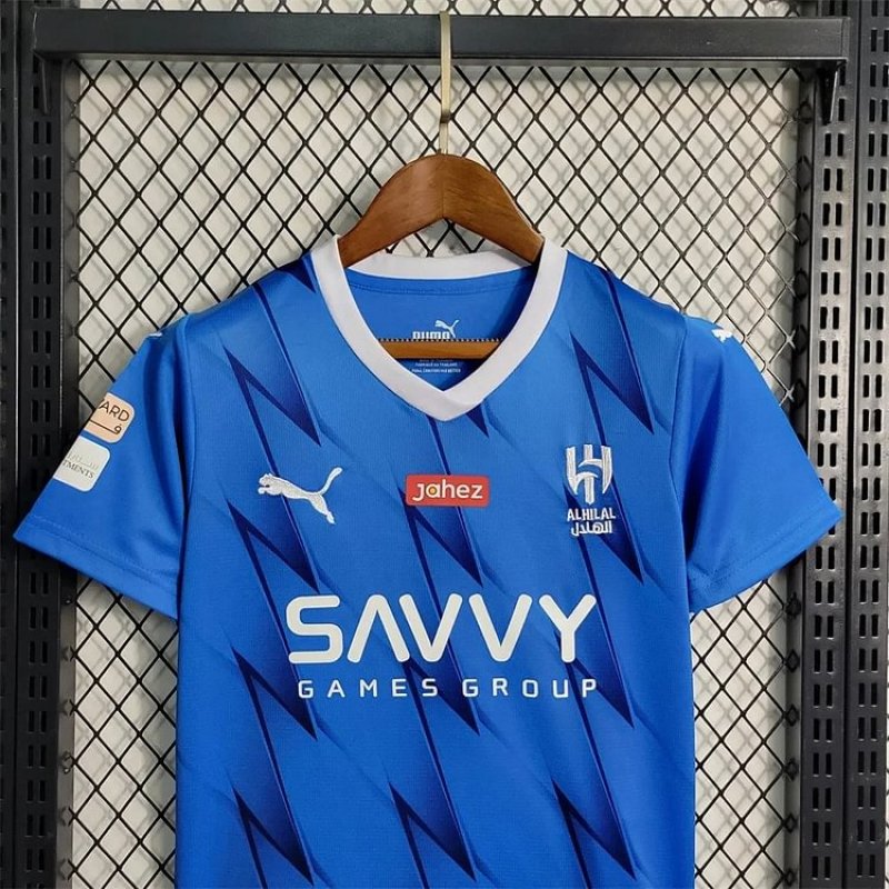 2023/2024 Al-Hilal SFC Home Football Shirt Kids Size