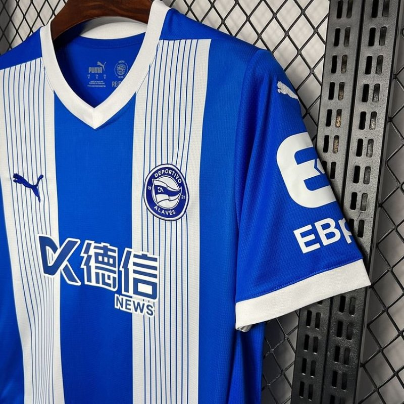 24/25  Deportivo Alavés Home Football Jersey