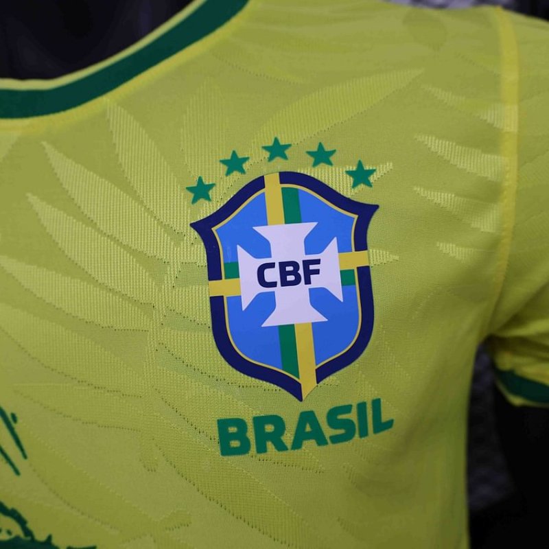 24/25 Brazil yellow BirdSpecial Edition Player Football Jersey