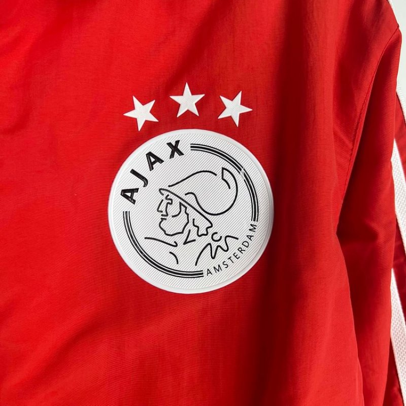 2023/2024 Ajax Reversible WindbreakerRed-WhiteSoccer Jersey 1:1 Thai Quality