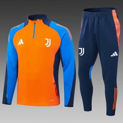 24/25 Juventus half-pull training suit precious orange football jersey
