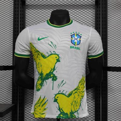 24/25 Brazil White BirdSpecial Edition Player Football Jersey