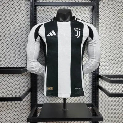 2024/2025  Player Version long sleeve Juventus home football jersey
