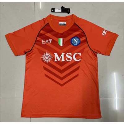2023/2024 Napoli Goalkeeper Orange Soccer Jersey 1:1 Thai Quality
