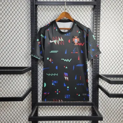 24/25 Portugal Black Training Kit  Euro Cup 2024 Football Jersey
