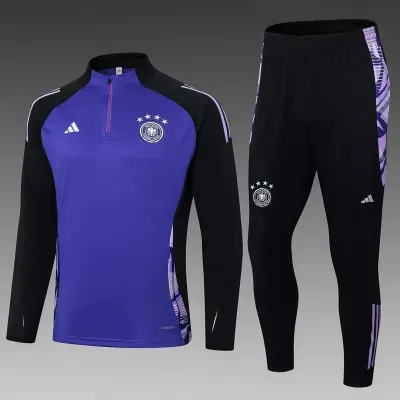 2022 France Half-Pull Training Suit White Football Shirt Set