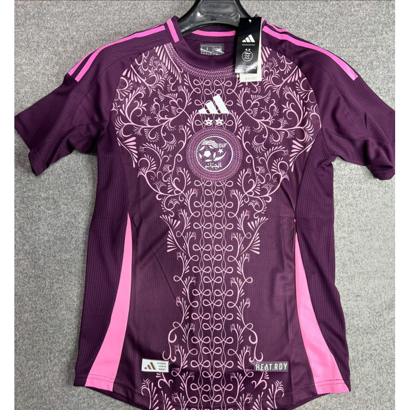 24-25 Algeria away Purple Special Edition Soccer Jersey（With stars）