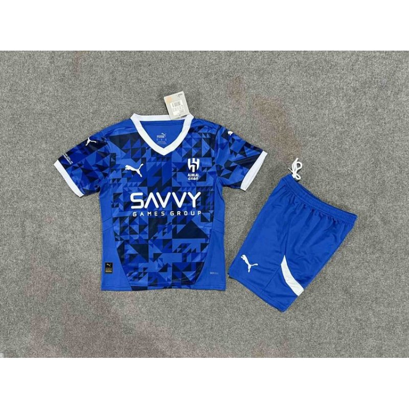 24/25 Al-Hilal Saudi Home Football Shirt Kids Size