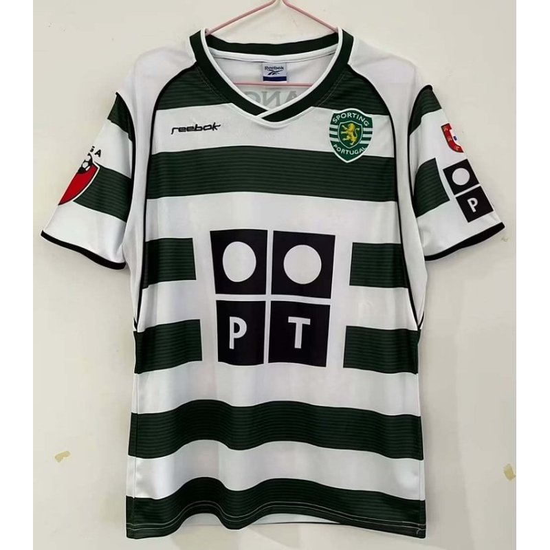 2001/2003 Retro Sporting Lisbon Home Football Shirt 1:1 Thai Quality