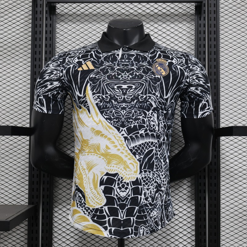 2024-2025 Real Madrid Special Edition Player Edition Black Jersey 1:1 Thailand Quality