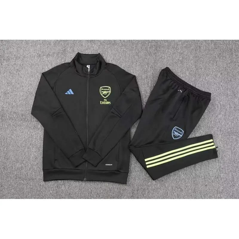 2023/2024 Arsenal Long Zip Jacke Black Football Shirt 1:1 Thai Quality Set