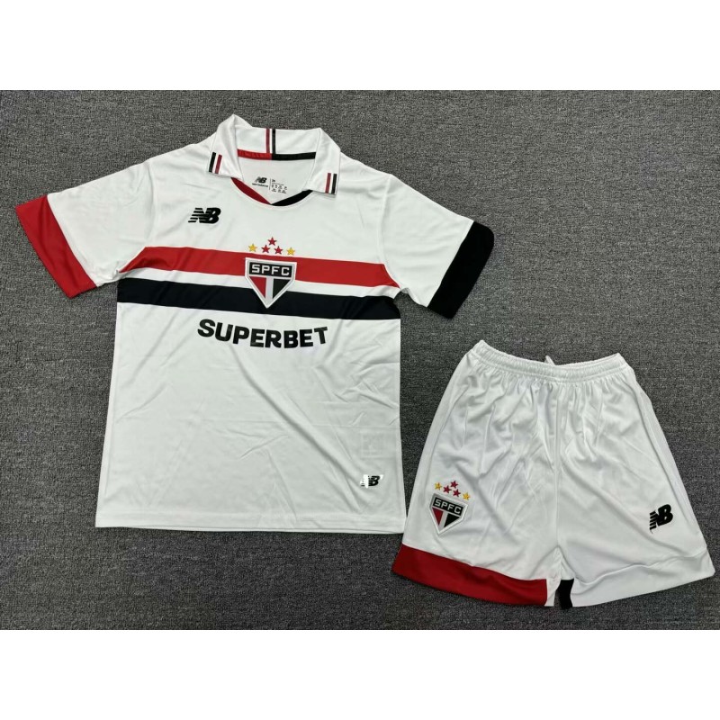 2024/2025 São Paulo Home Jersey 1:1 Thai Quality Kids Size