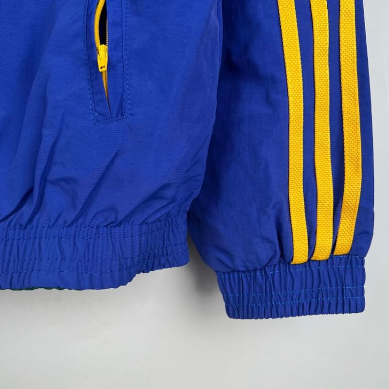 2023-2024 Boca Juniors Reversible WindbreakerBlue-GreenSoccer Jersey 1:1 Thai Quality