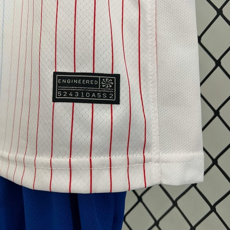2024 France Away Football Shirt 1:1 Thai Quality Kids Size