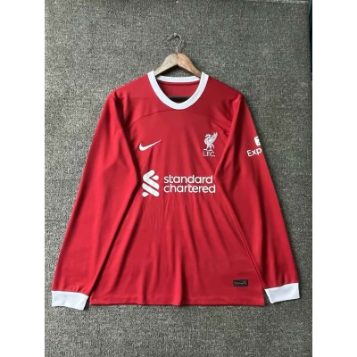 2023/2024 Long Sleeve Liverpool Home Football Shirt 1:1 Thai Quality