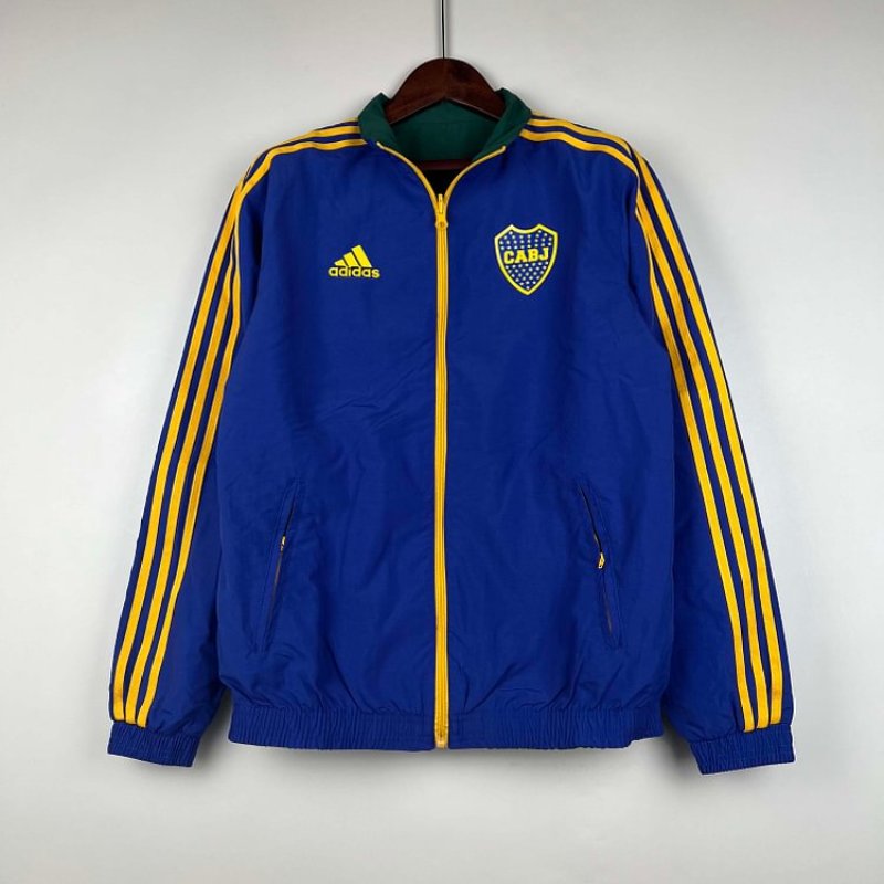 2023-2024 Boca Juniors Reversible WindbreakerBlue-GreenSoccer Jersey 1:1 Thai Quality