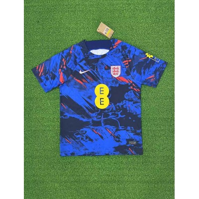 2023 England National Team Training Wear Blue Football Shirt 1:1 Thai Quality
