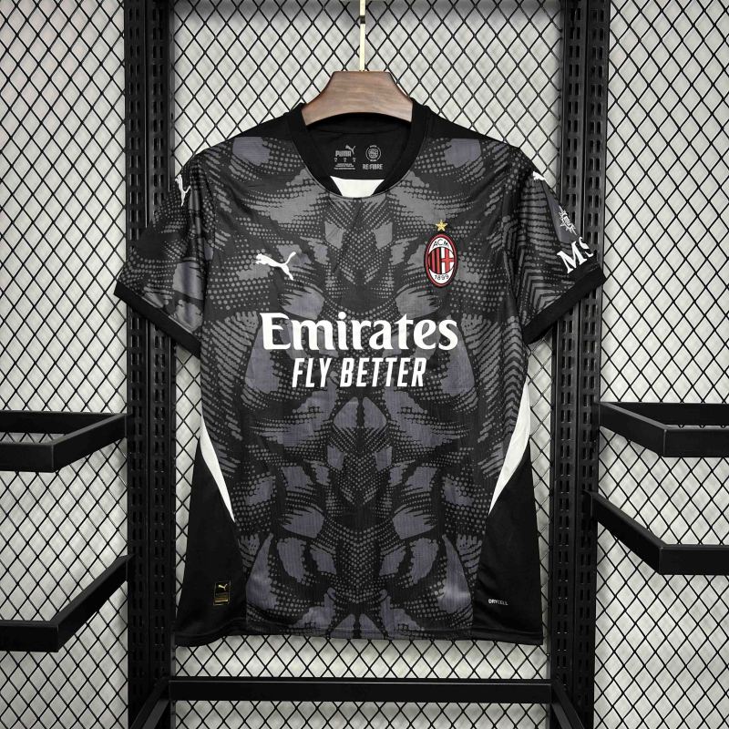 2024/2025 AC Milan Goalkeeper Black Football Jersey