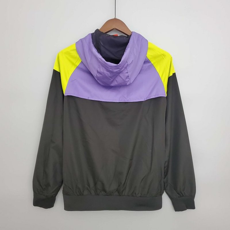 2023/2024 Barcelona Jersey Windbreaker Black and purple