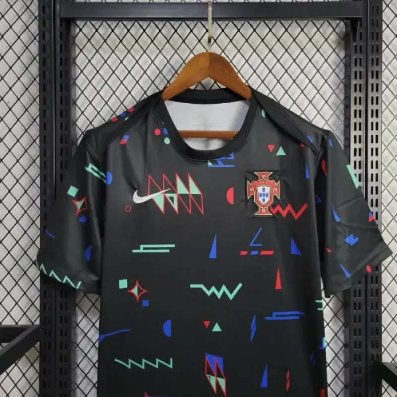 24/25 Portugal Black Training Kit  Euro Cup 2024 Football Jersey