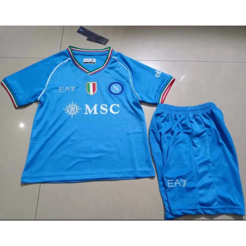 2023/2024 Napoli Home Soccer Jersey 1:1 Thai Quality Kids Size