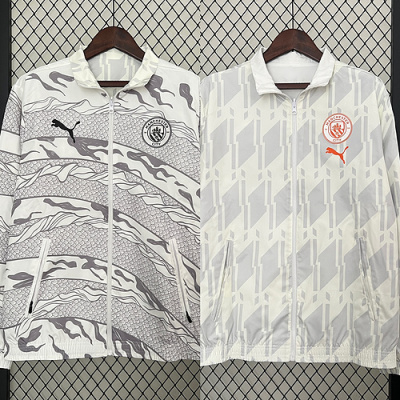 2024/2025 Manchester City Reversible Windbreaker Soccer Jersey 1:1 Thai Quality