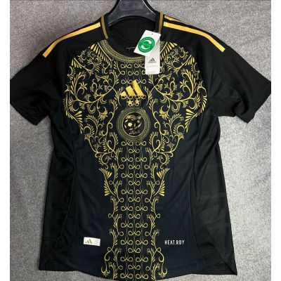 Player Version 24-25 Algeria away Black Special Edition Soccer Jersey（With stars）