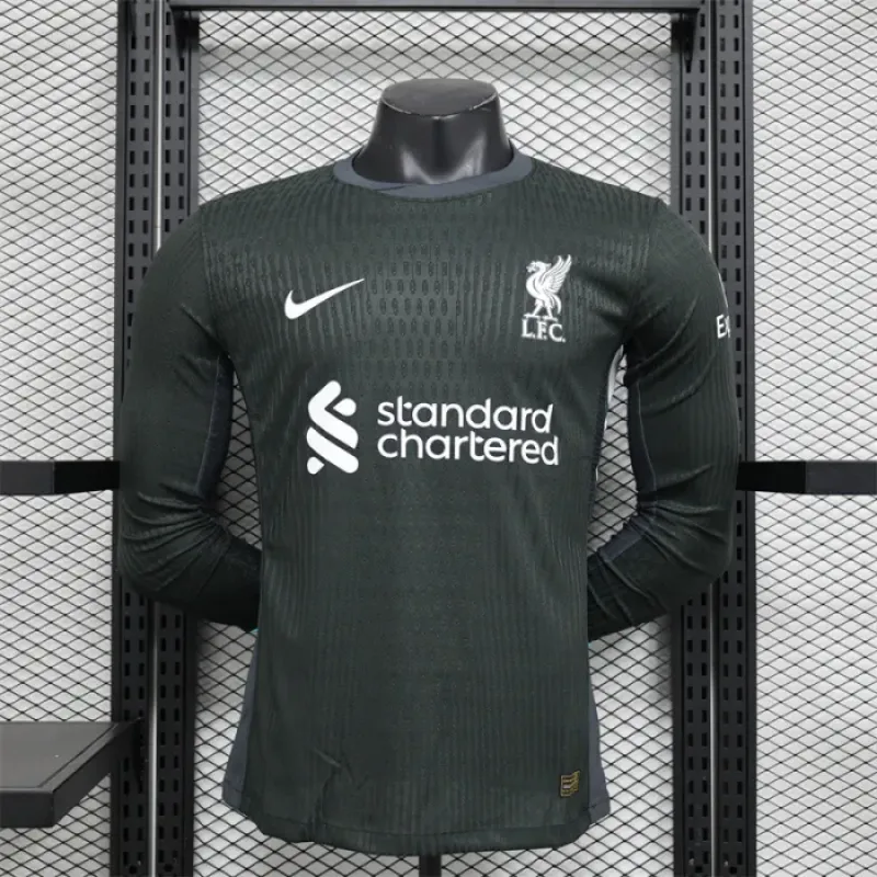 Liverpool 24/25 Away Long Sleeve Football Shirt - Player Edition