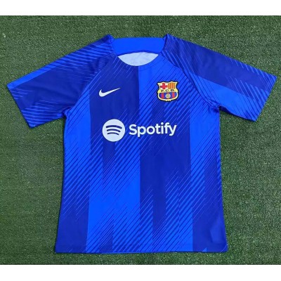 2023/2024 Barcelona Training Wear Blue Jersey