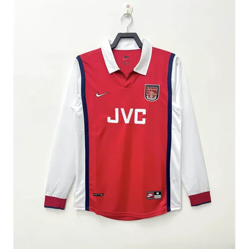 1998/1999 Retro Long Sleeve Arsenal Home Football Shirt 1:1 Thai Quality