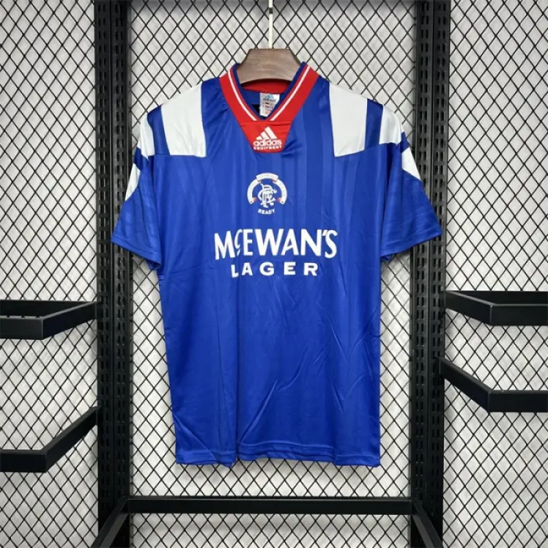 Retro Rangers Home Kit 1992 1994 Football Jersey