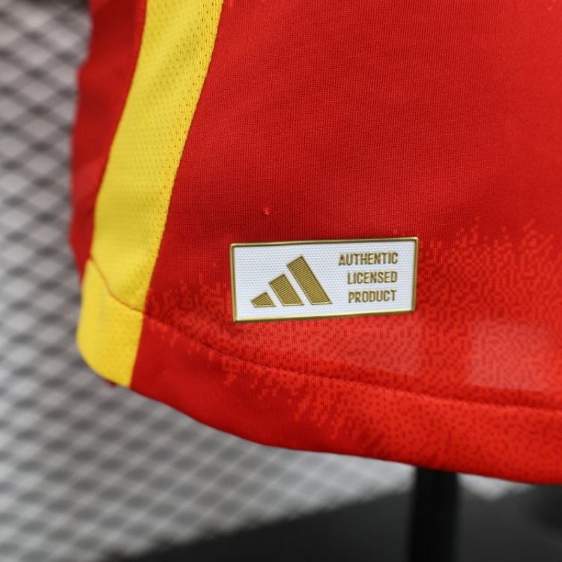 Player Spain Home Kit 24/25 Euro Cup 2024 Football Jersey