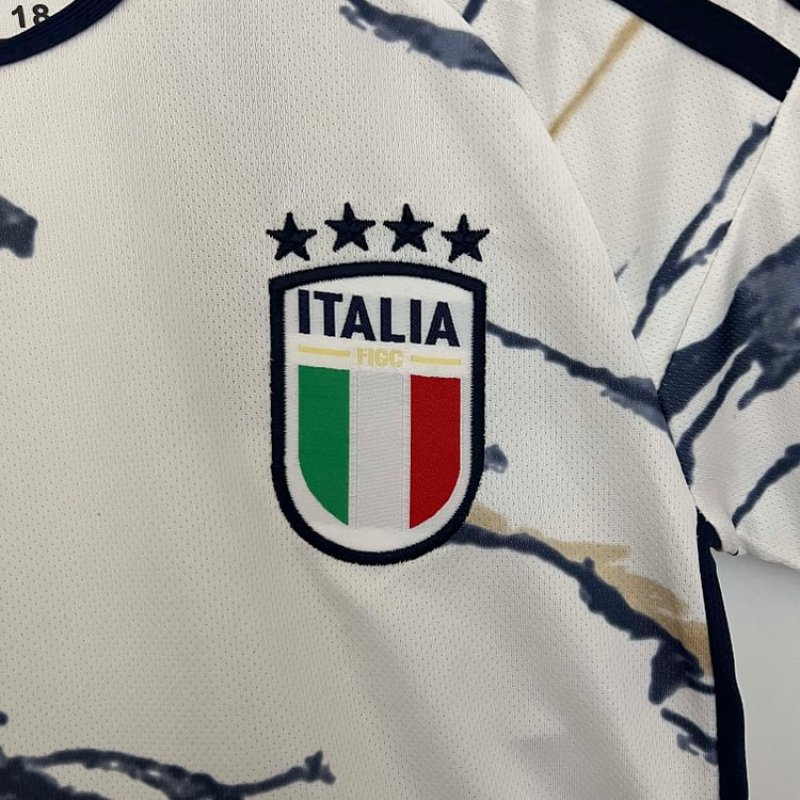 2023 Italy Away  Soccer Shirt Kids Size