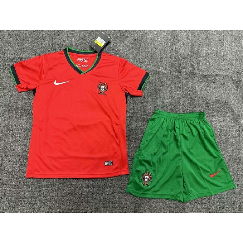 2024 Portugal Home Football Shirt 1:1 Thai Quality Kids Size