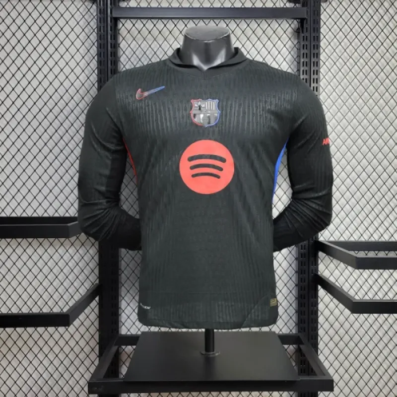 Player Version Barcelona Away Jersey 24/25 Football Jersey Long Sleeves