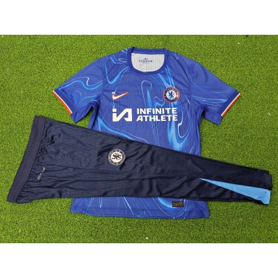 Adult Set 2024-2025 Chelsea Home Player Version Tracksuit 1:1 Thai Quality Set