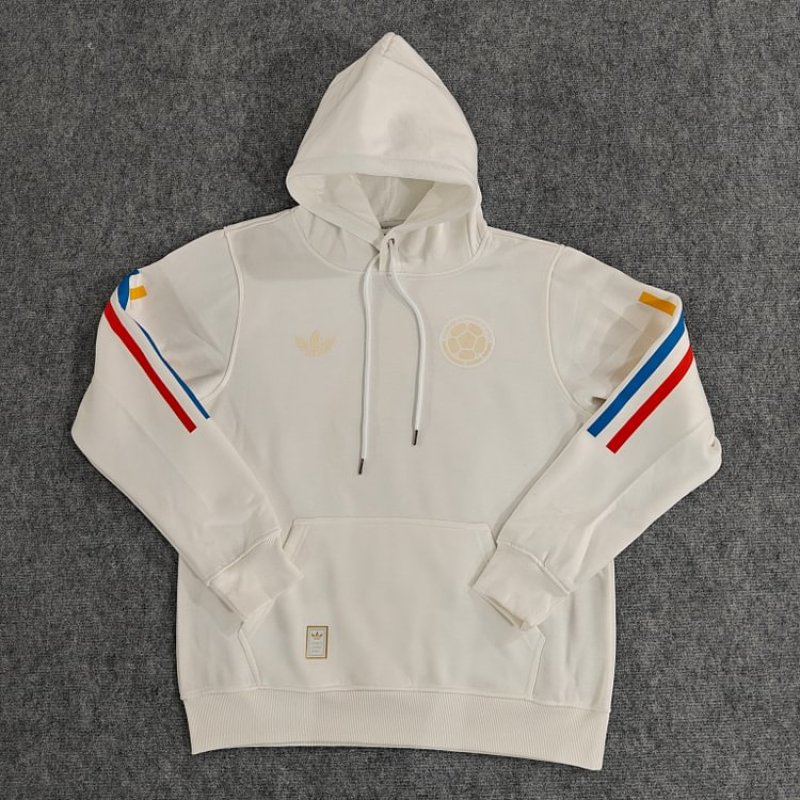 Colombia 24/25  100th Anniversary Hoodie conmemorativo seleccion -White
