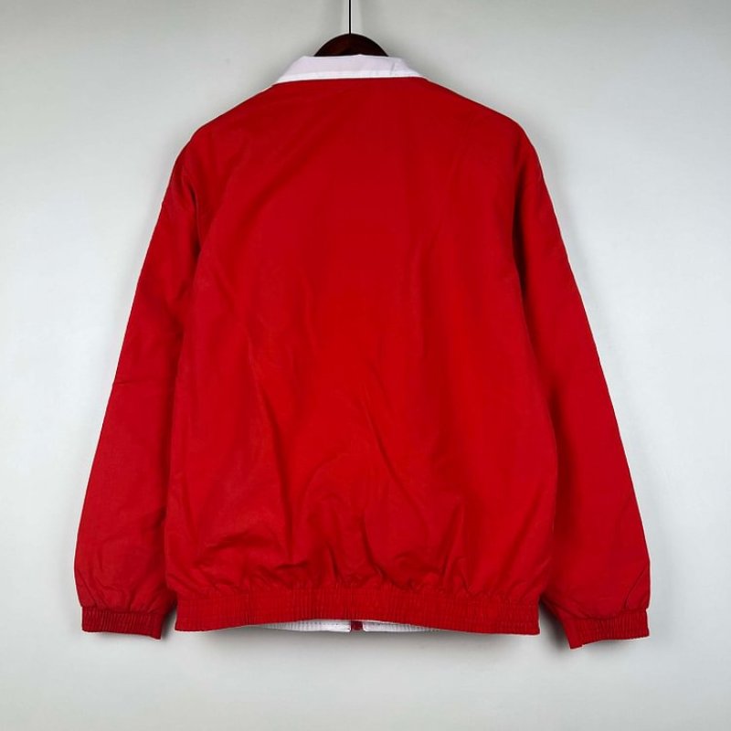 2023-2024 Bayern Munich Reversible Windbreaker Red-whiteSoccer Jersey 1:1 Thai Quality