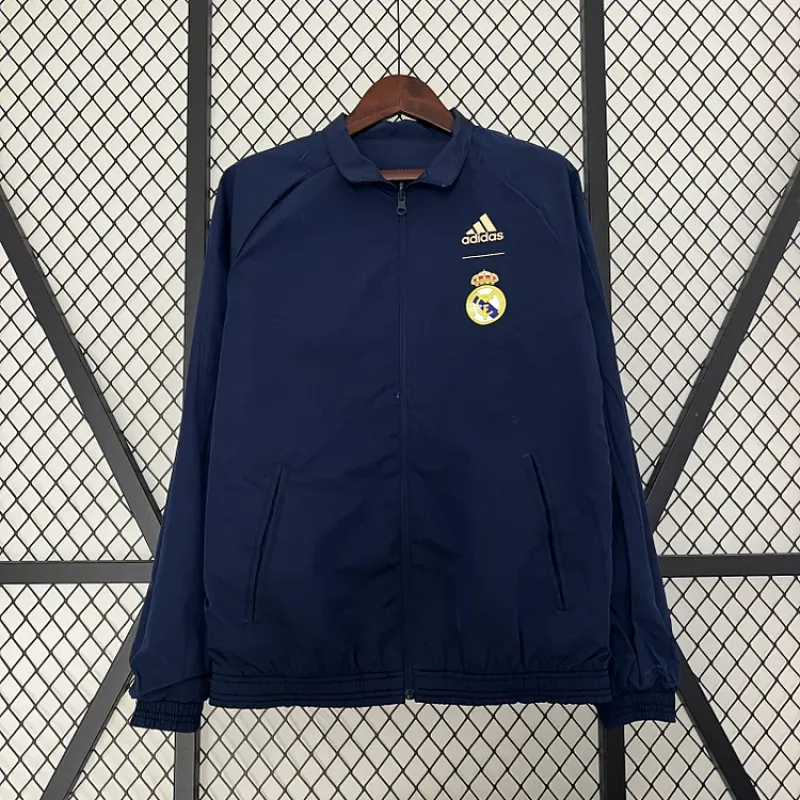 2024 Real Madrid CasuaI Windbreaker Double-sided reversible Soccer Jersey