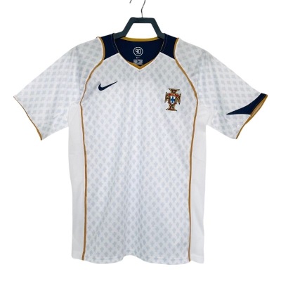 2004 Remake Retro Portugal Home Football Shirt -White
