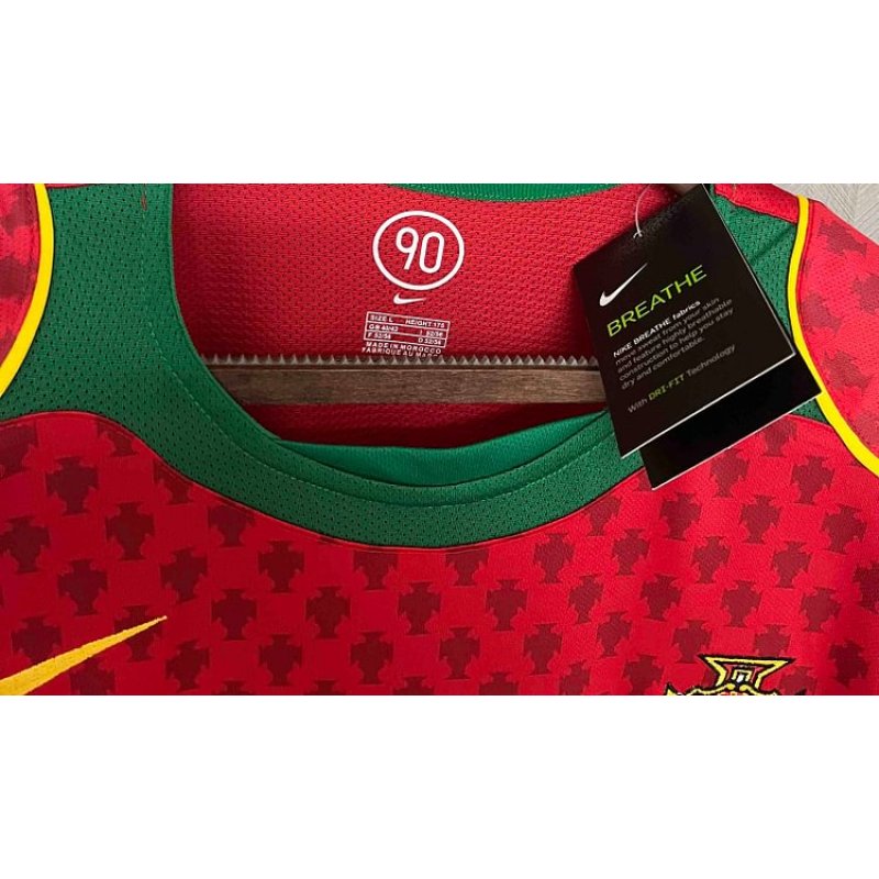 Nike Portugal Euro 2004 Remake Retro Portugal Home Football Shirt