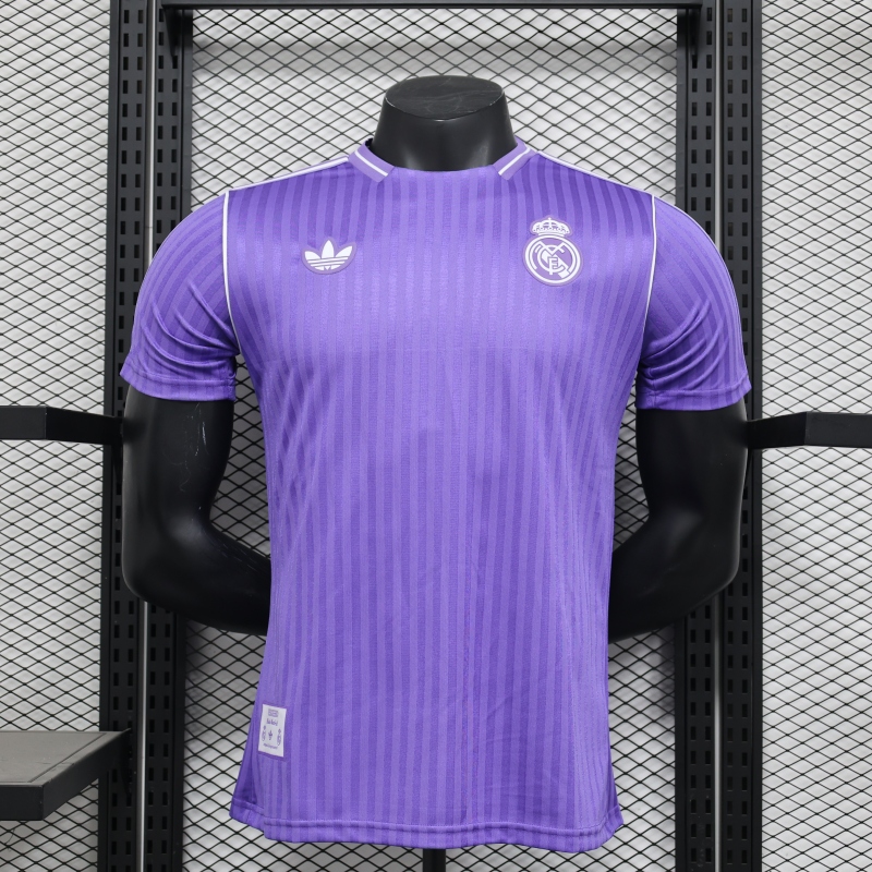 Player Version Real Madrid 2025 Retro Football Jersey